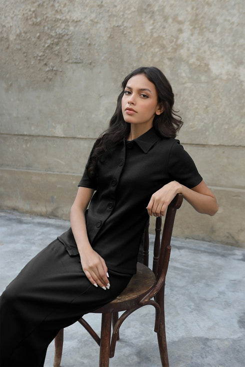 Elena Button Down Set