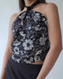 Printed Tie Halter