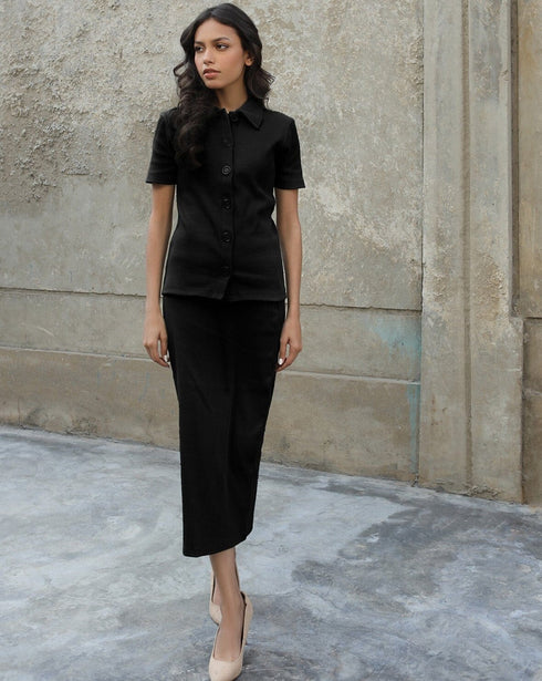 Elena Button Down Set