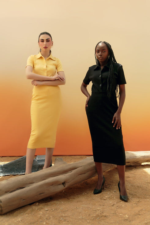 Elena Button Down Set