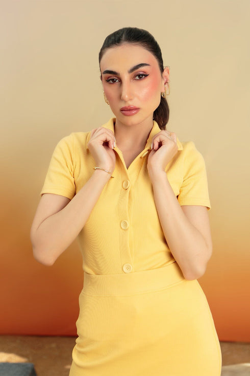 Elena Button Down Set