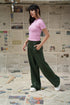 Moss Wide Leg Pleated Pants