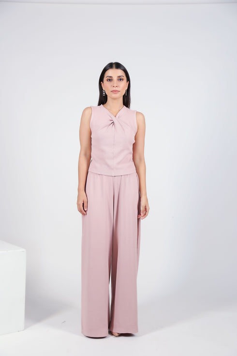 Ribbed Wide-leg Trouser