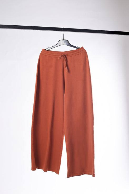 Ribbed Wide-leg Trouser