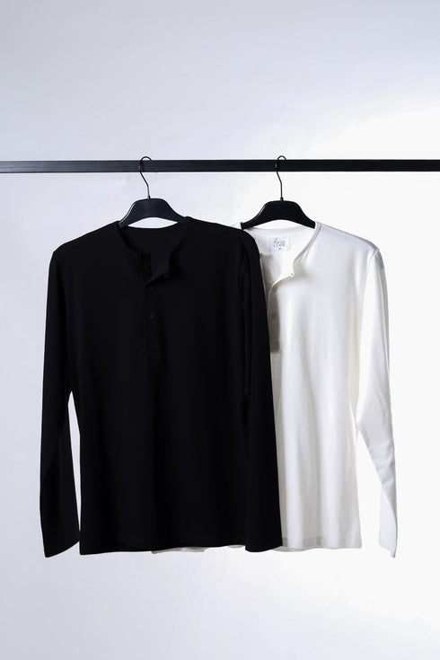 Pack of 2 Henley Long Sleeve T