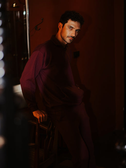 Half Zipper Sweat Set