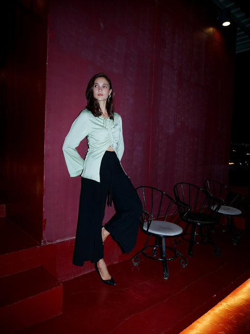Silk Ruched Top