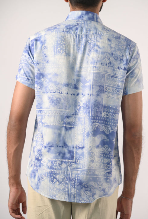 Paisley Fusion Half Sleeve Shirt