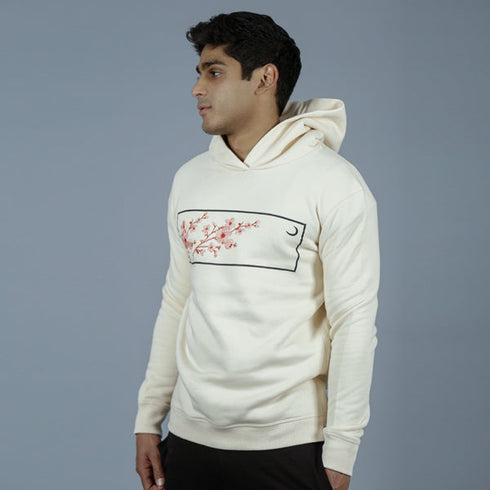 Heavyweight Hoodie: Cherry Blossom Embroidery