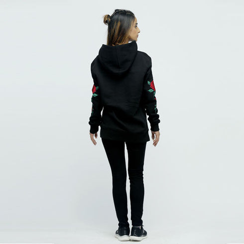 Heavyweight Hoodie – Embroidered Sleeves
