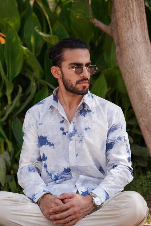 Blue Lagoon Printed Shirt