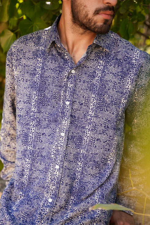 Marble Printed Shirt