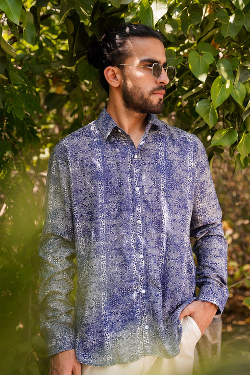 Marble Printed Shirt