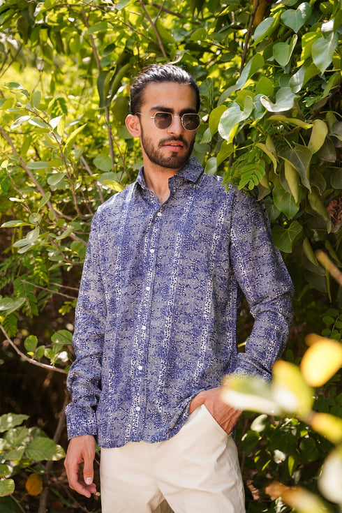 Marble Printed Shirt