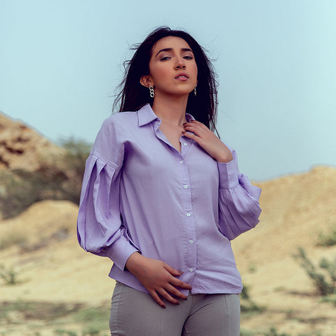 Lantern Sleeve Blouse