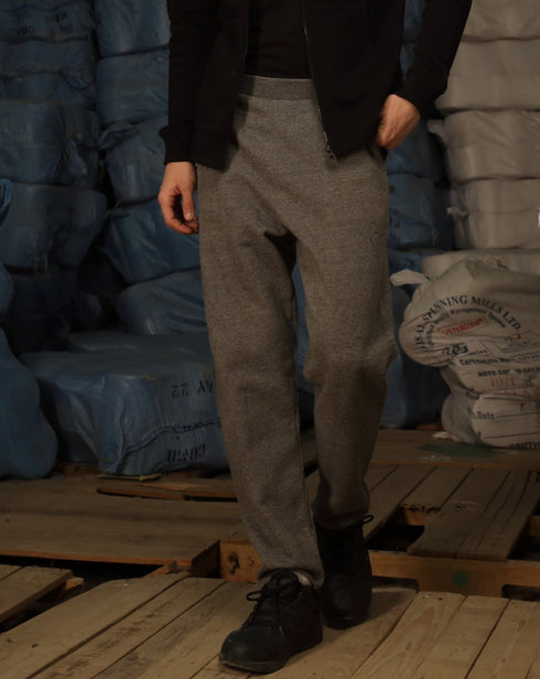 Straight Trousers - Yarn Dyed Fleece